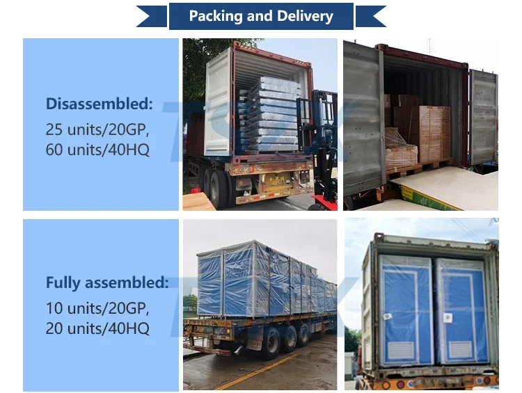 Mobile Public Prefab Toilets Outdoor EPS Portable Wc Toilet Luxury Bathroom Toilet Shower