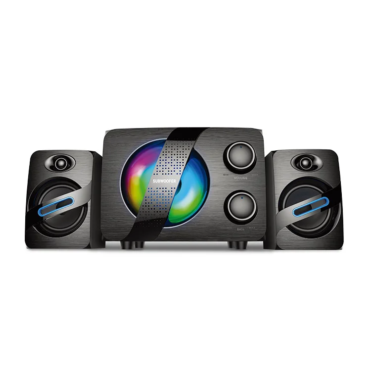 Hv-Sf5625Bt Havit Cheap Caissons De Basse Theatre Home Bt Subwoofer Active  Speakers Audio System Sound With Light