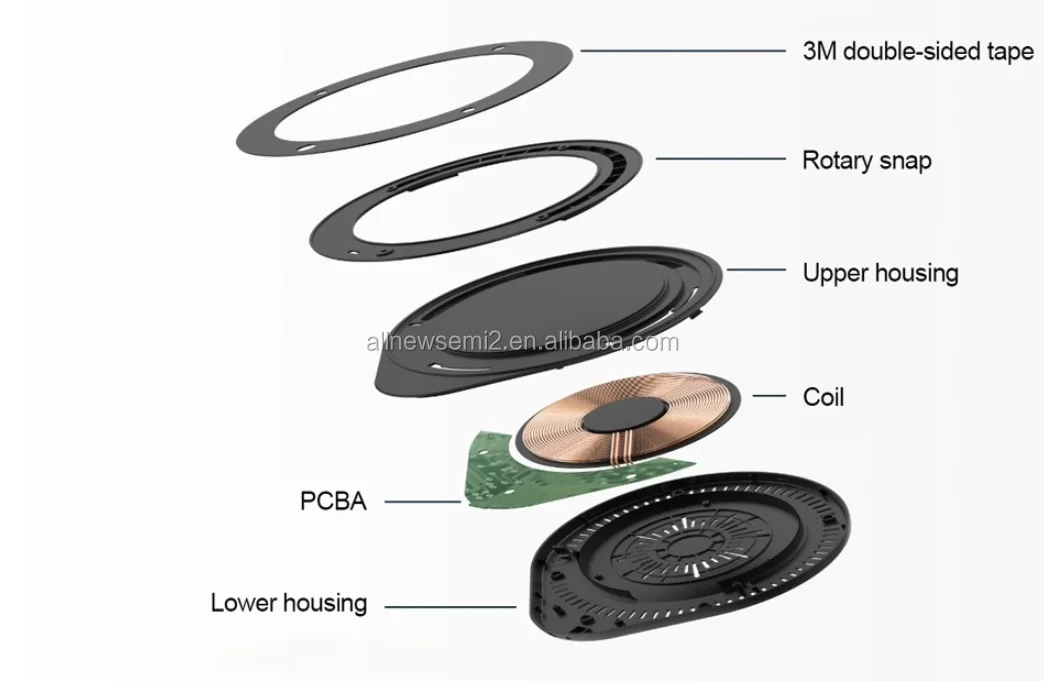 30mm Invisible Long Distance FAST Wireless Charger Wireless Charging