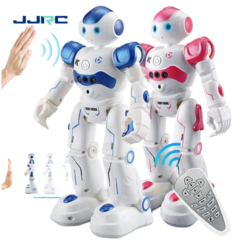 JJRC R2 Pink Smart Remote Control Robot Intelligent Programmable Gesture  Sensing Dance Toys Auto Display Educational RC Robot
