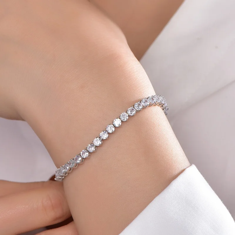 Armband 925 silver tennis bracelet for women lab diamond tennis bracelet