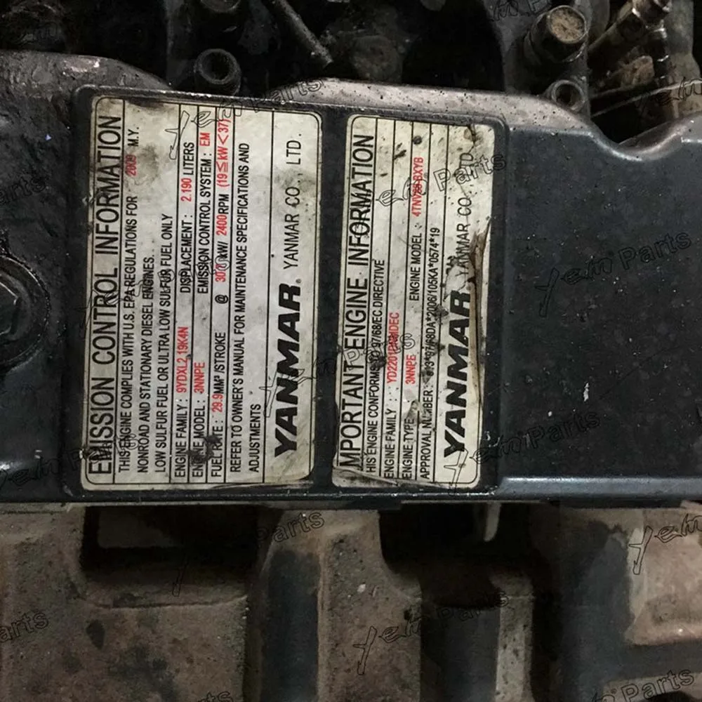 4TNV88 Complete Diesel Engine Assy 4TNV88-BXYB for Yanmar Spare Part 6