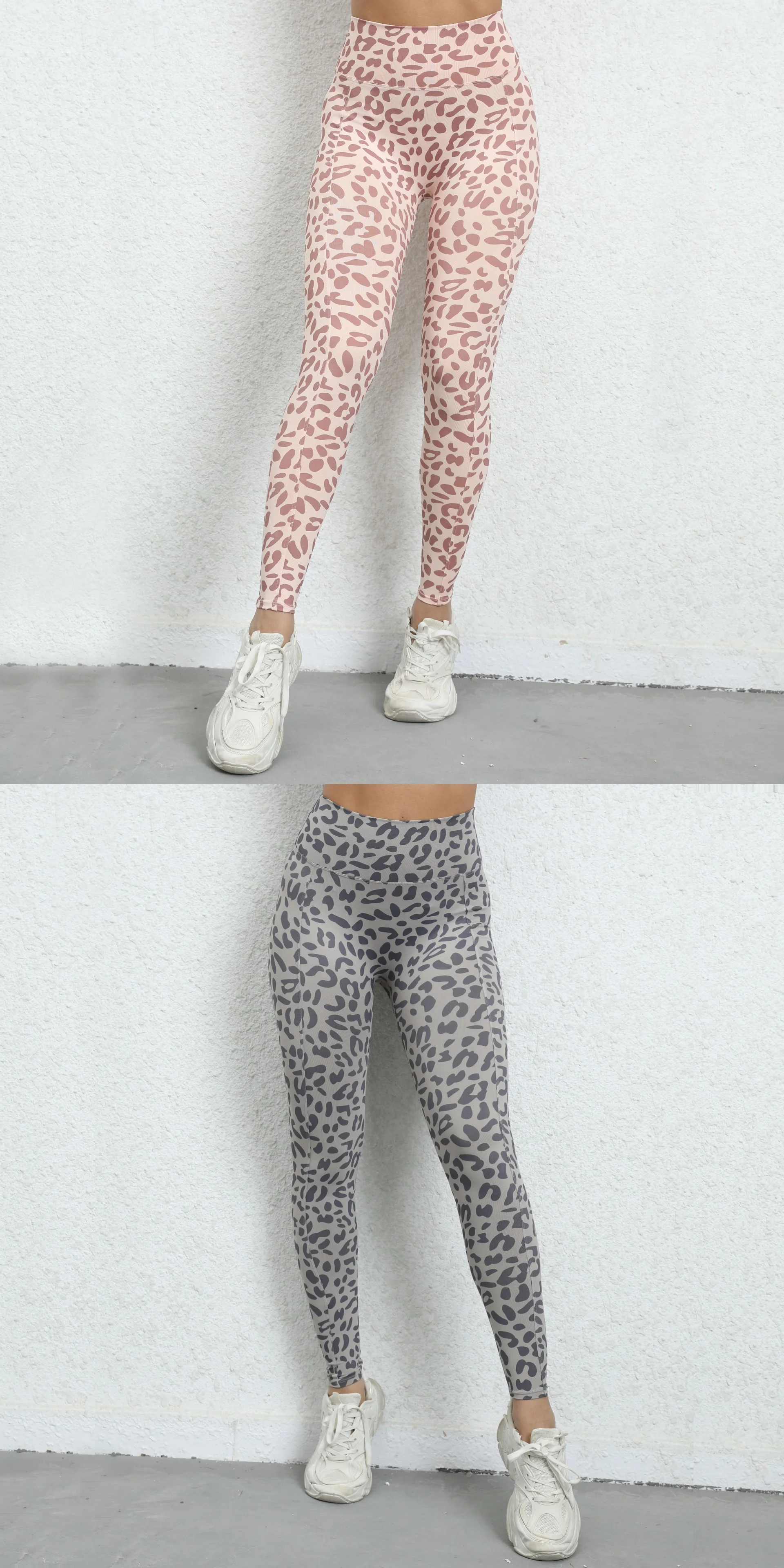 Wholesale Cheap Price Active Wear leopard print yoga sets Women Sport Leggings High Waist Yoga Fitness Workout Sets supplier