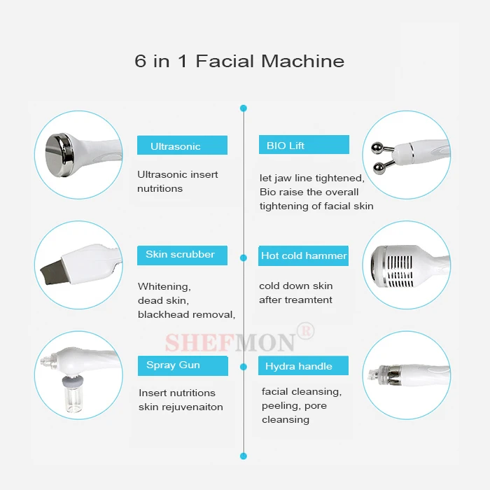 2022 H2O2 Hydra Beauty 6 in 1 Facial Machine for Beauty Salons