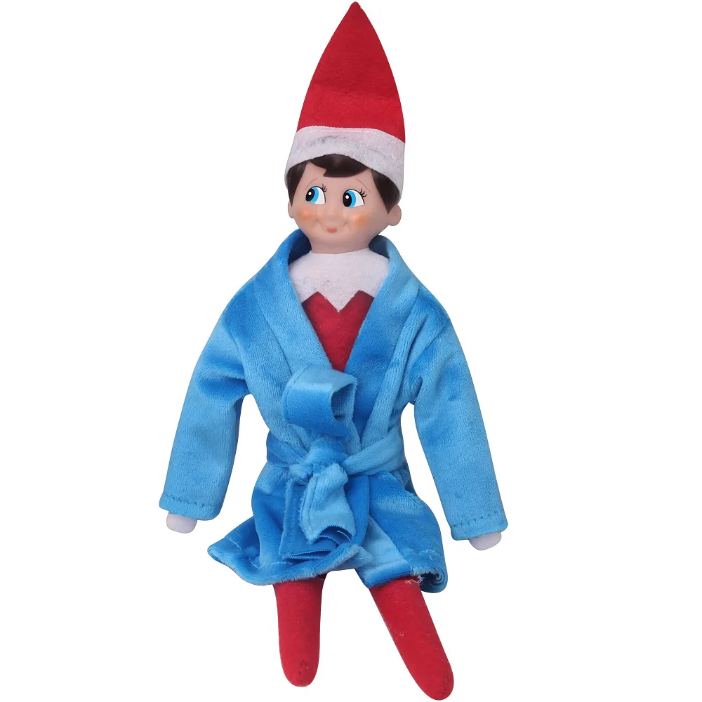 2 Pcs Custom Rag Doll Clothes Bathrobe Robe Elf Christmas Set Bookshelf