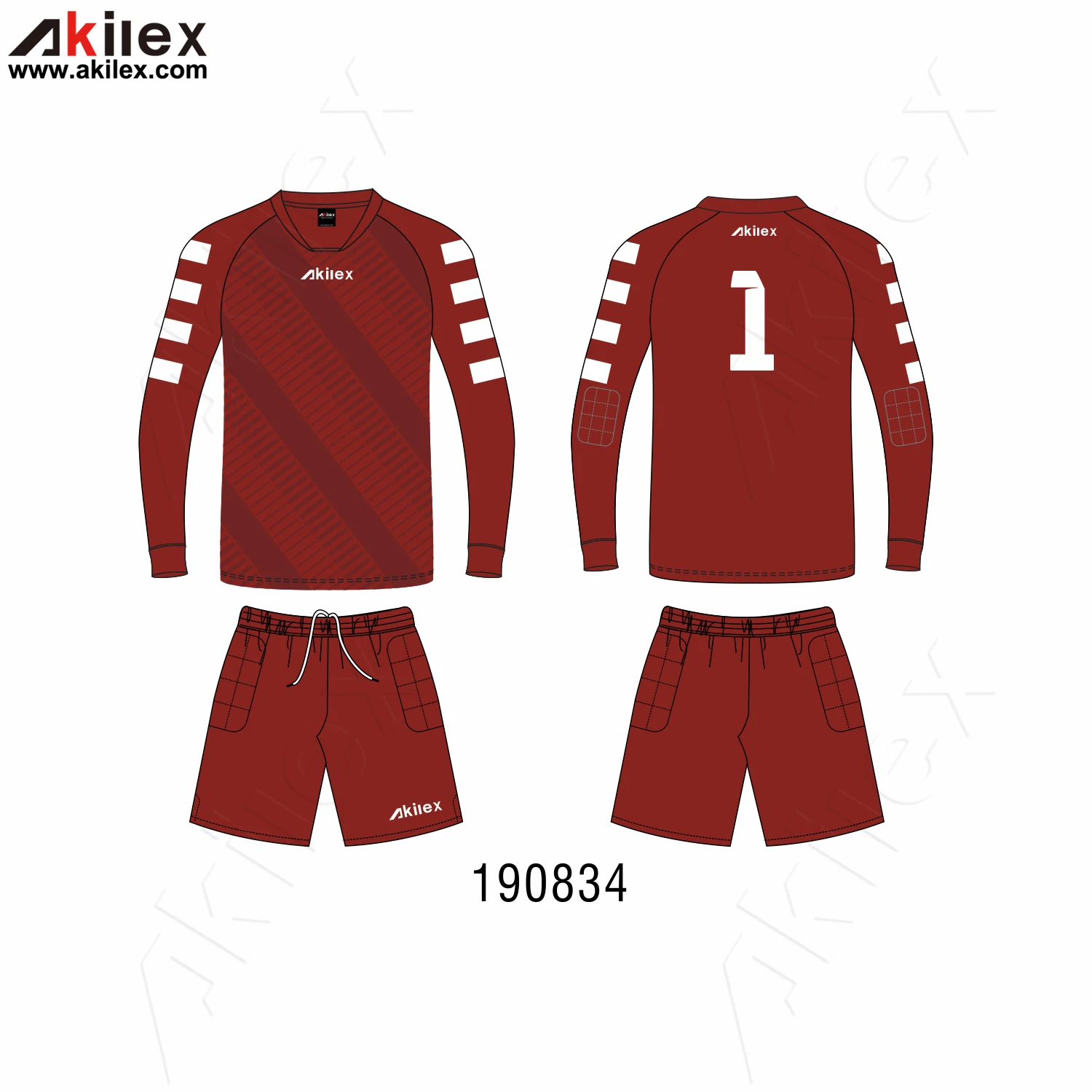 Akilex 2022 Custom Soccer Color Design Size Blank Professional Team Club Wear Football Goalkeeper Goal Keeper Jerseys Uniform