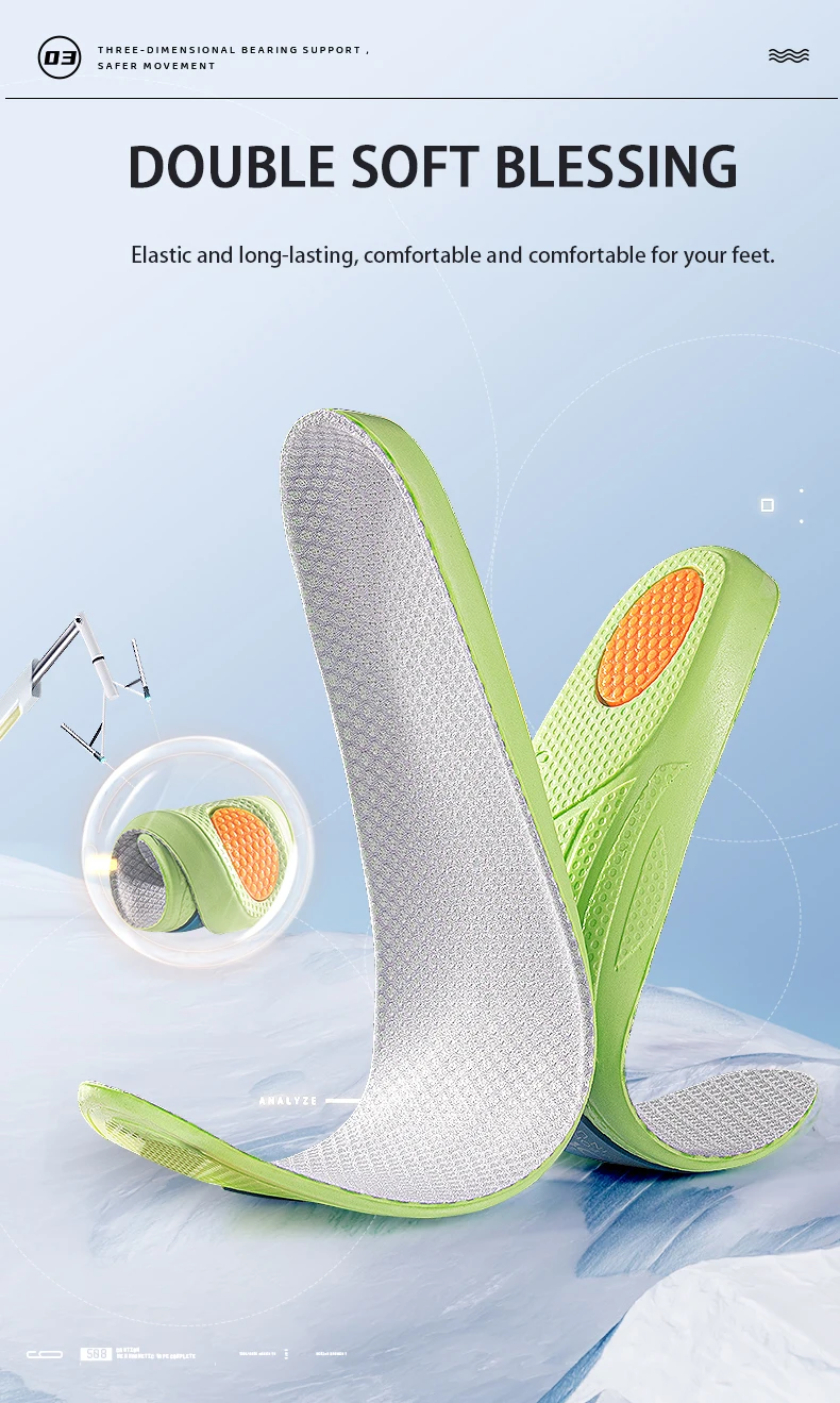 Custom Basketball Sports Insoles Poron Arch Support