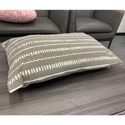 Wholesale washable canvas pillow cover rectangle pillow cover striped pillow cases NO 1