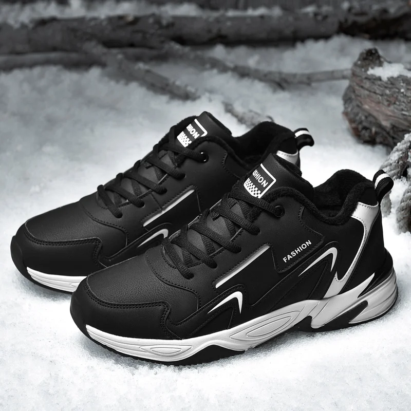 Cemented TPR Outsole Winter With Plush Shoes Quanzhou Winter Sport Shoes for Man