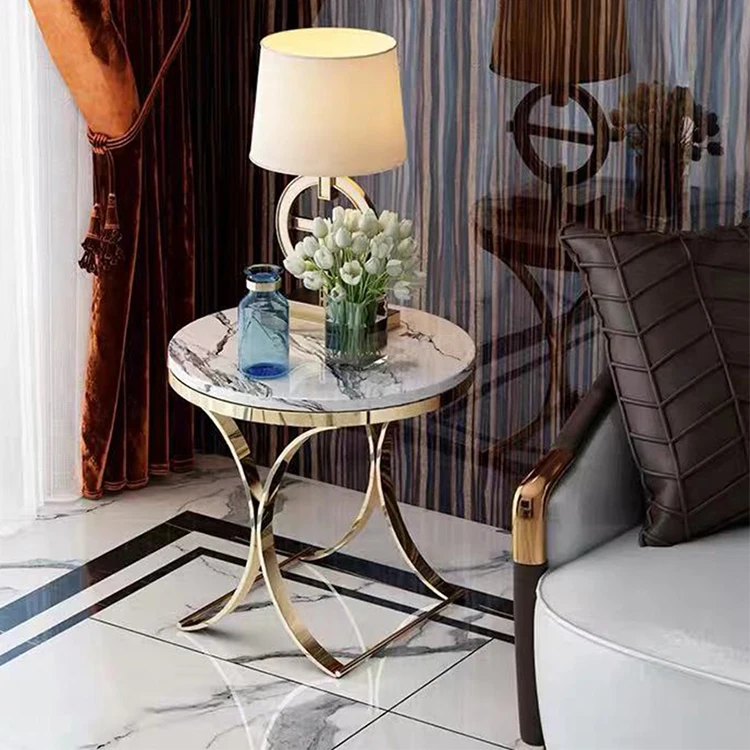 Stainless Steel Furniture Small Corner Side Table For Home Furniture