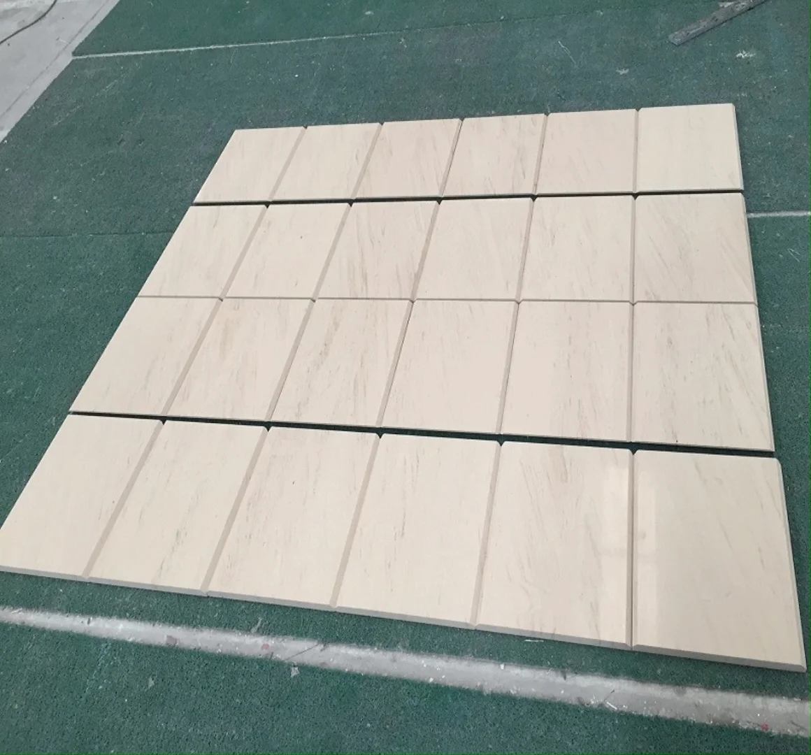 Moca Cream Limestone Facade Tiles Beige Marble Stone For Interior And