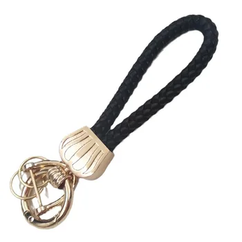 Crown braided rope car key chain Creative fashion key chain pendant personality couple key ring wholesale