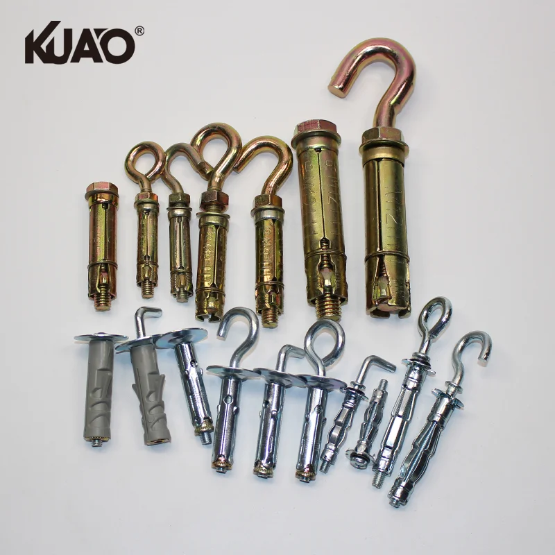 M6 M8 M10 M12 Wall Sleeve Wedge Heavy Duty Expansion Bolt Concrete Masonry Anchor Hardware Kit Home Use DIY Anchor Bolt