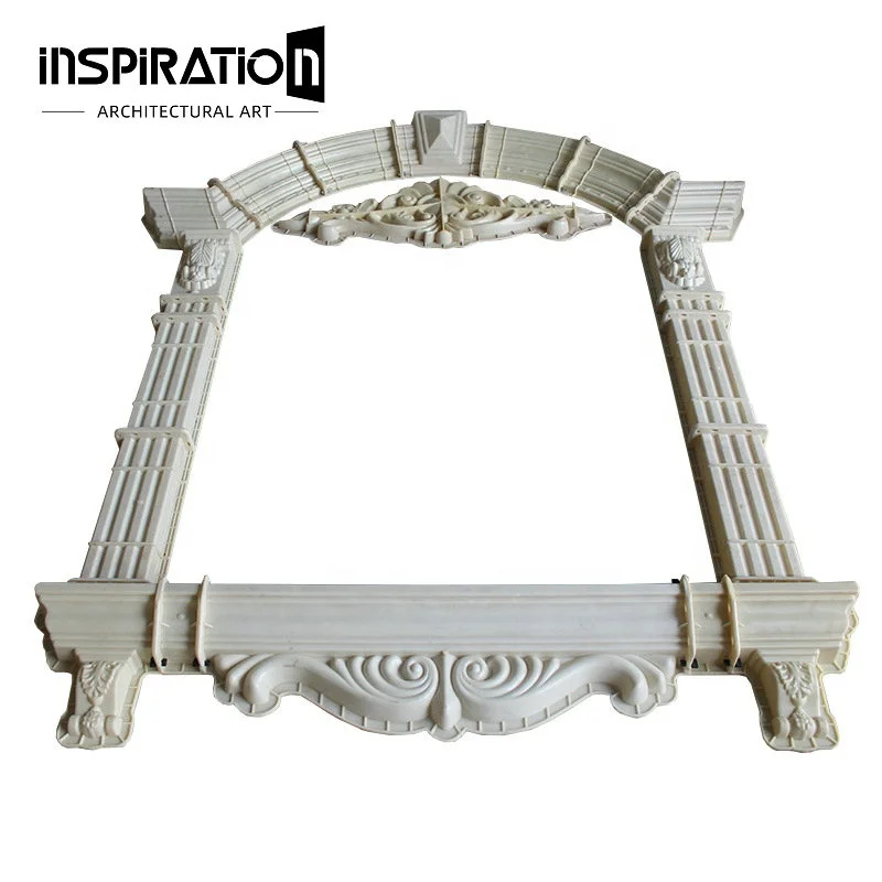 Exterior Window Molding Designs Precast Curved Set Mold for Concrete Plastic Window Arch  Window Trim Molding