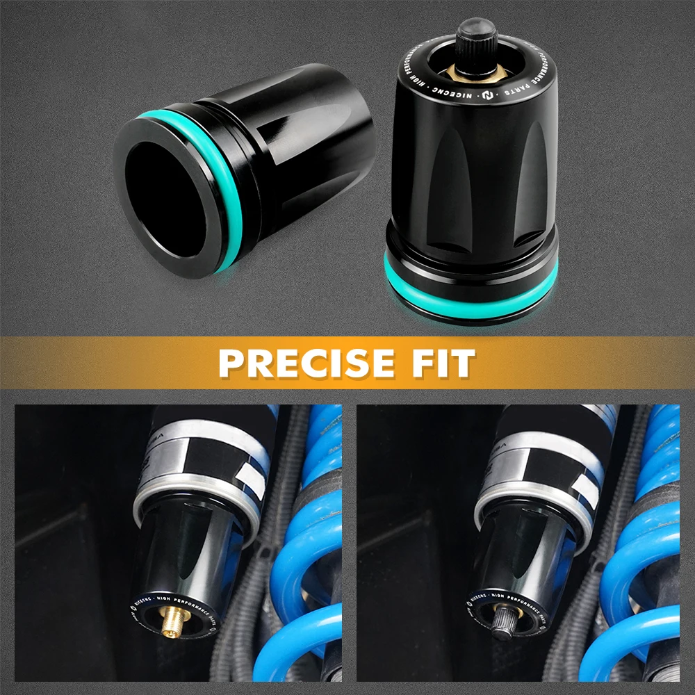 Nicecnc 44mm Front Shocks Nitrogen Reservoir End Caps For Polaris Rzr