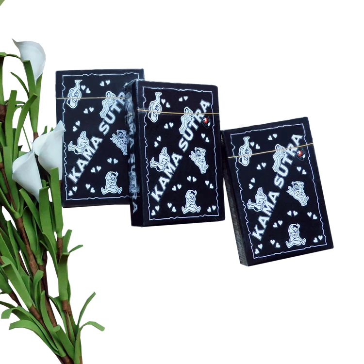 JP074 Factory Custom Printed Bridge Size Kama Sutra Playing Cards Sexy Cartoon Erotic Poker Cards