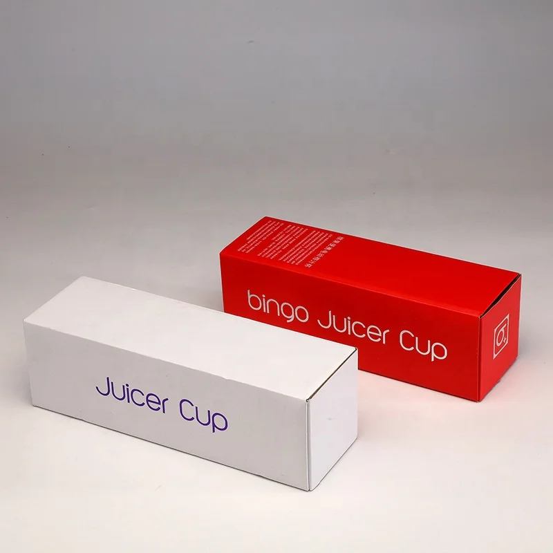 Box Printing Empty Glass Water Bottle Juicer Packaging Boxes with Gift Box with Insert