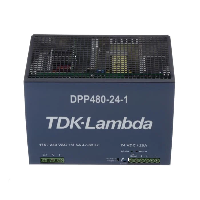 New and Original TDK-Lambda DPP480-24-1 Power Supply AC-DC 24V 20A 90-264V In Enclosed DIN Rail PFC Good Price
