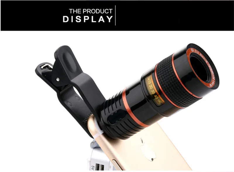 New Smart Phones Telephoto Zoom Phone Lens 8x Zoom Lens For Mobile Phone Iphone Huawei Android