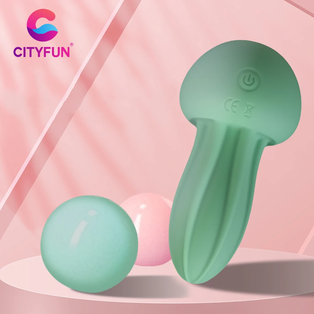 CITYFUN Mushroom Shaped Vibrator Small Massage Wand Bullet Vibrator Massage Egg Clitoris Stimulator Sex Toys for Women