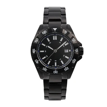 High Quality 10 BAR waterproof black army swiss movement watch with black bezel sapphire glass premium swiss ronda quartz watch