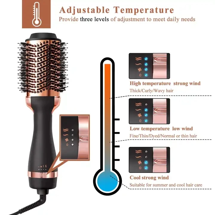 Hot Hair Brush Curler Roller Rotate Style Comb Styling Curling Hair