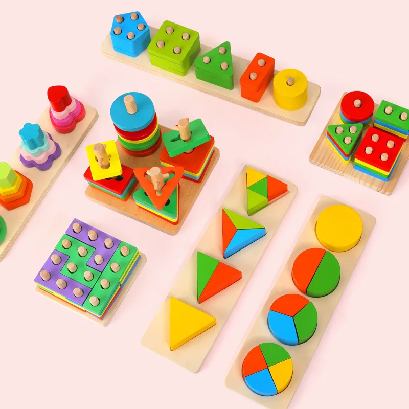 Kinder Montessori Spielzeug Set 26 verschiedene Stile Babyspielzeug Montessori Holzspielzeug Montessori Frühpädagogik