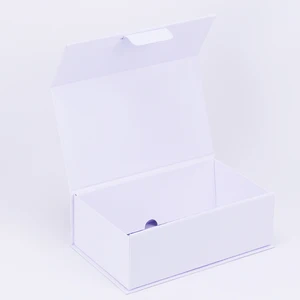 Custom High-End Reusable White Minimal Storage Paper Box Durable Gift Pack Celebration Eco-Friendly Portable