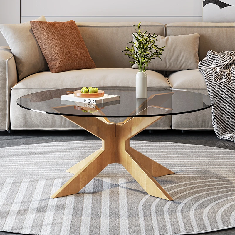 Cheap Tea Coffee Table New Design Luxury Modern Small Glass Tea Side Table Wooden Coffee Tables for Living Room