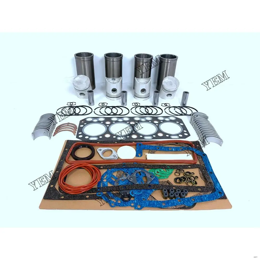 Engine Rebuild Kit With Cylinder Gaskets Piston Rings Liner Bearings For Isuzu DA220 Harvester Spare Parts