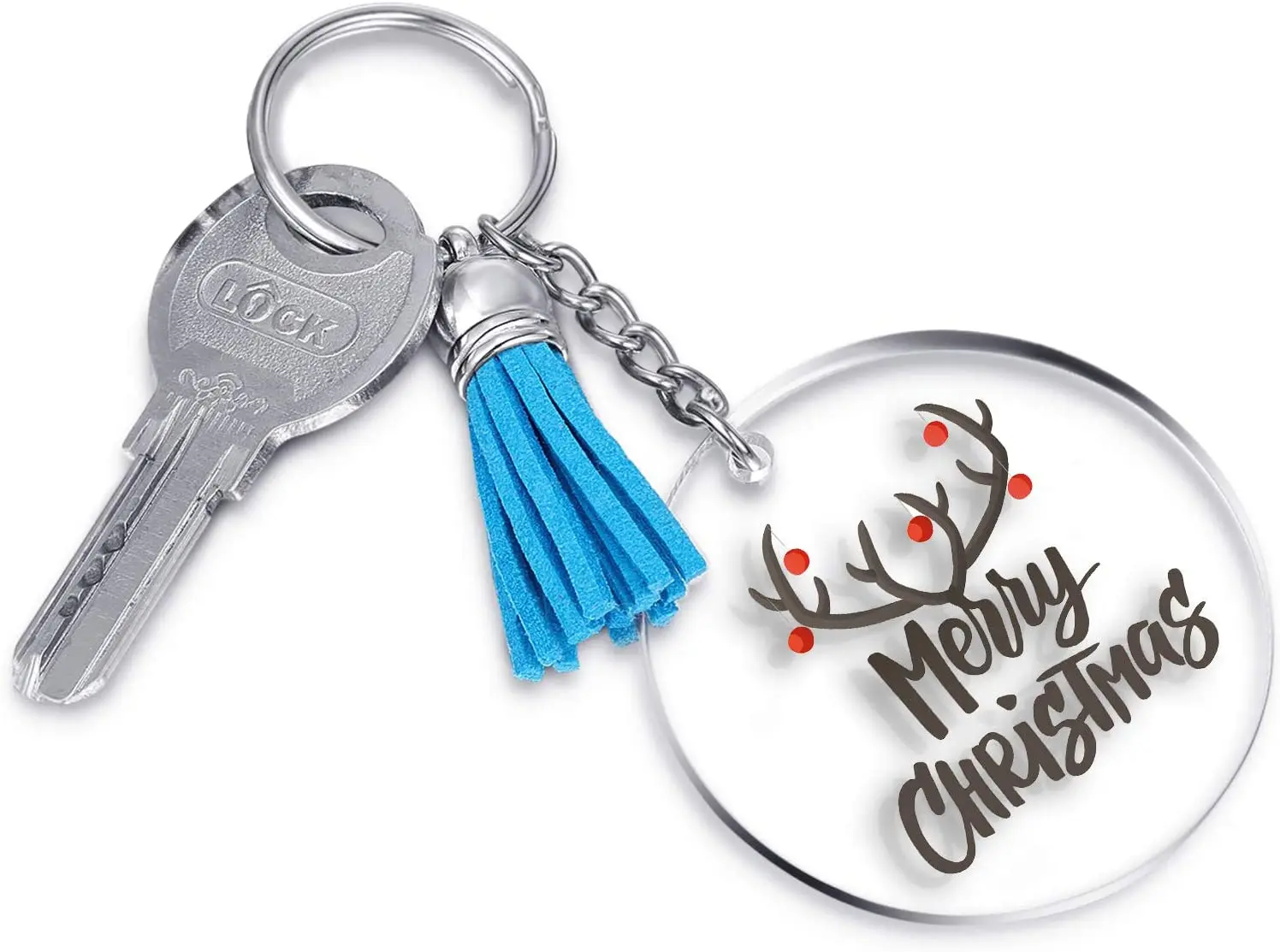 空白钥匙链透明丙烯酸钥匙链空白散装透明圆形预切乙烯基3x 7厘米