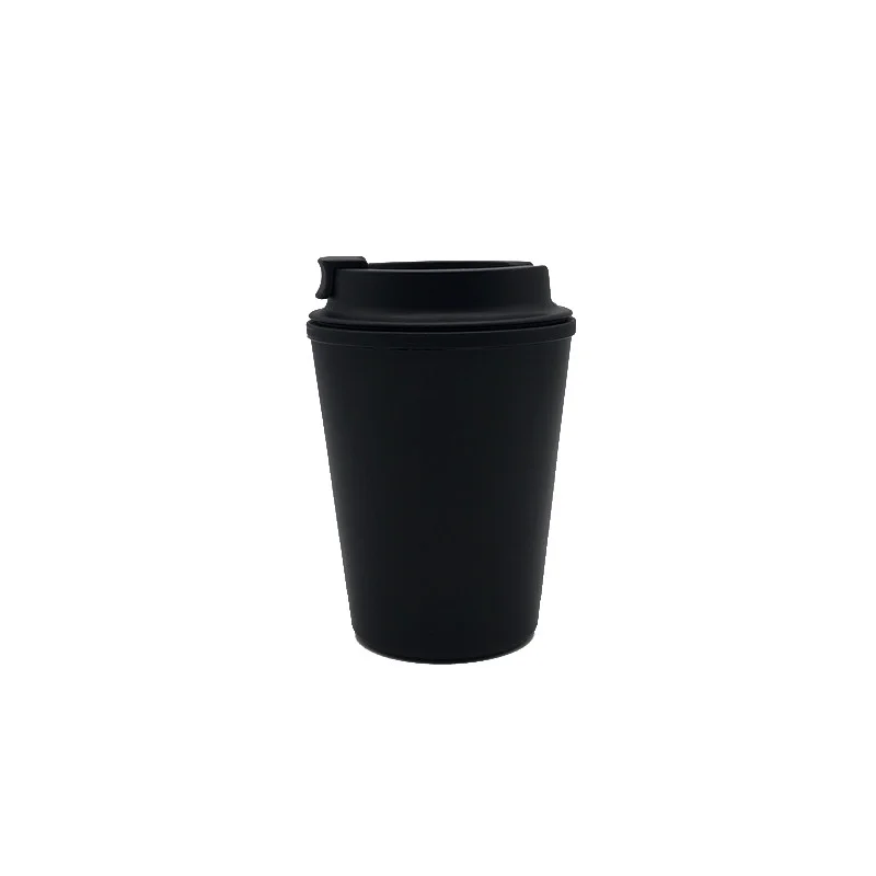 12oz Coffee Cups With Lids Travel Coffee Mugs Plastic Matte Black