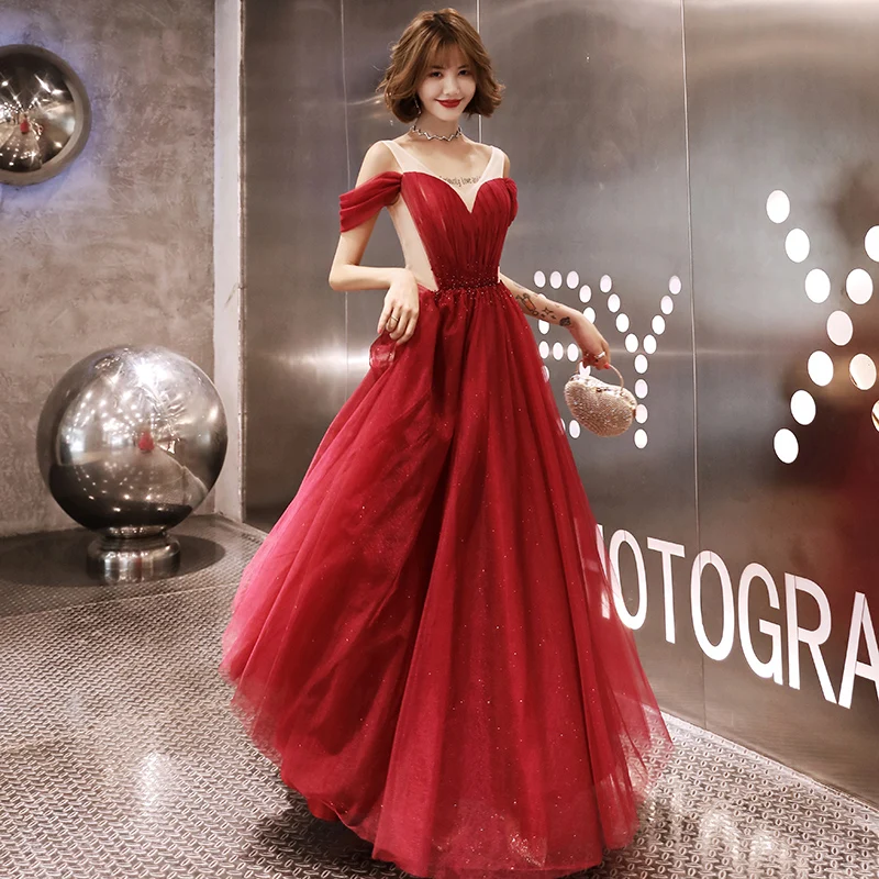 skære hale beton Wholesale Burgundy Tulle Puffy Arabic Prom Graduation Dress red puffy prom  dresses From m.alibaba.com