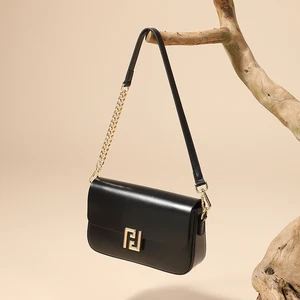 Designer Luxury Lady Waterproof Genuine Leather Bucket Shoulder Handbag for Women Autumn Winter Portable