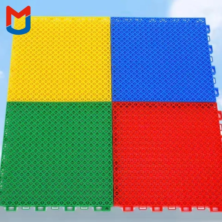 Slip Resistance Interlocking Sports Flooring Tiles Sport Court Tiles for Outdoor and Indoor Multi Sports Basketball Court