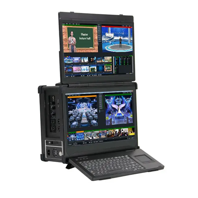 Live Video Mixer Switcher Encoder Broadcast Streaming Device Equipment Radio TV Broadcasting All in One Machine Live Streaming
