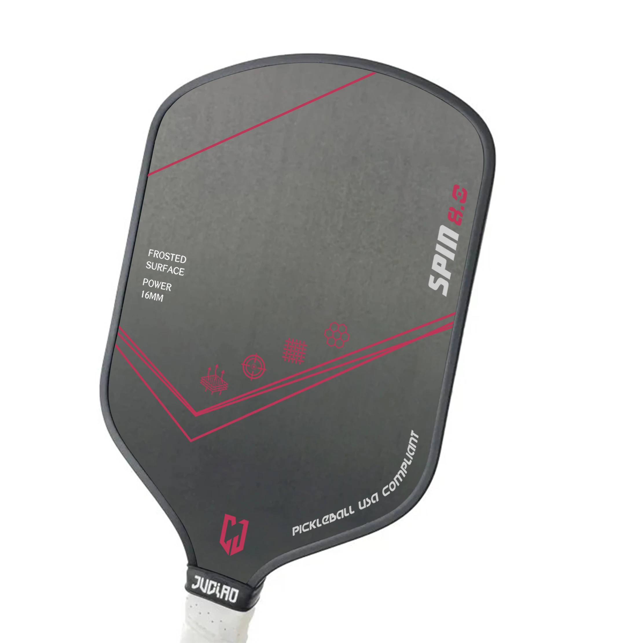 For JOOLA Ben Johns Perseus Pickleball Paddle USAPA Standard 16mm T700 Raw Carbon Fibre with 16mm Rough Surface