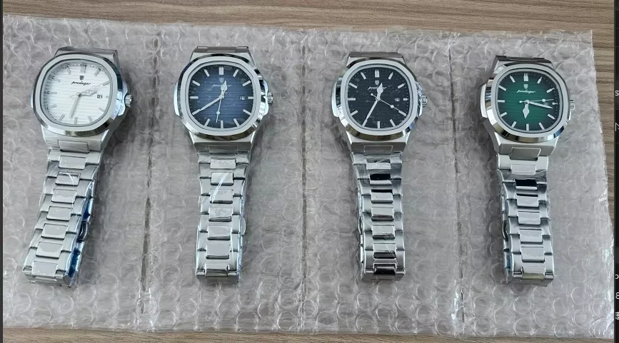 Poedagar  613 Business Alloy Korean Fashion Watch Men Luxury Casual Quartz Calendar Lumi aperçu 6