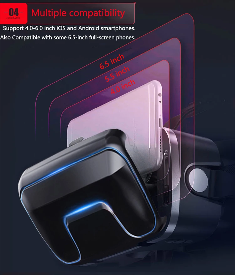 Очки виртуальной реальности с логотипом на заказ от производителя очки реальности/устройства и аксессуары для мобильного телефона игры в коробке 9d все одном гарнитура