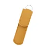 Yellow leather case