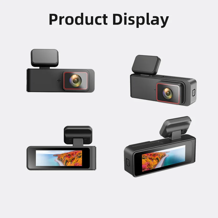 Dual Lens Vehicle Blackbox Dvr User Manual 2.89 Inches IPS LCD 2 Channel 2160P+1080P Black Box F1.8 with WIFI App for Agent factory