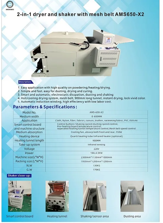 Andemes A1 24'' Print Size 60cm I3200 Double Heads Direct To Film Dtf ...
