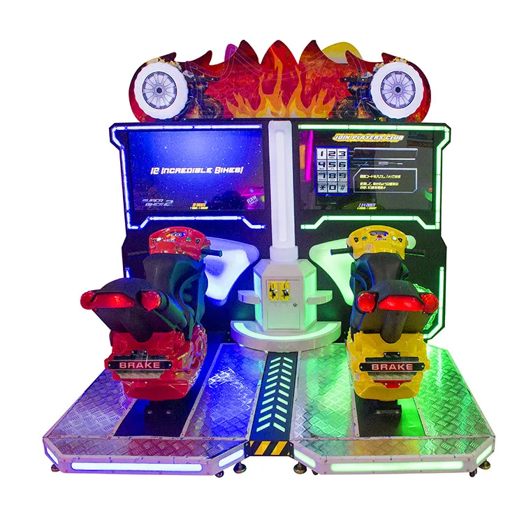 Coin Operated Simulator Motor Racing Car Game Machine Motorcycle Arcade Machine for Game Center