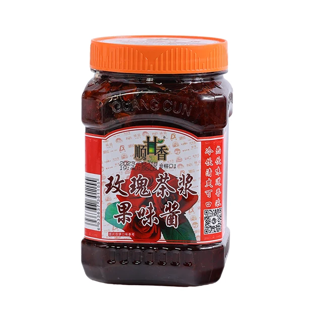 Wholesale Bubble Tea Ingredients Milk Tea Jam Quality Rose Jam 1kg
