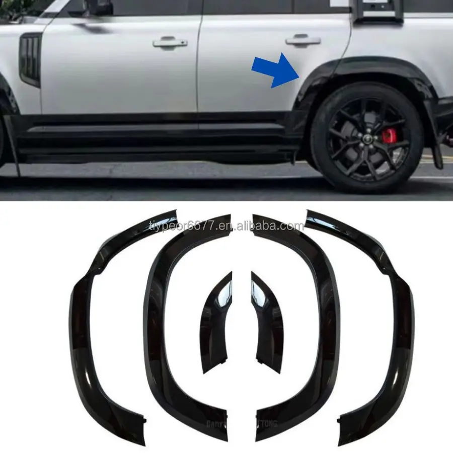 product tiypeor wide eyebrow wheel arch for land rover defender 2020   2025 110 90 off road surround modification exterior parts-3