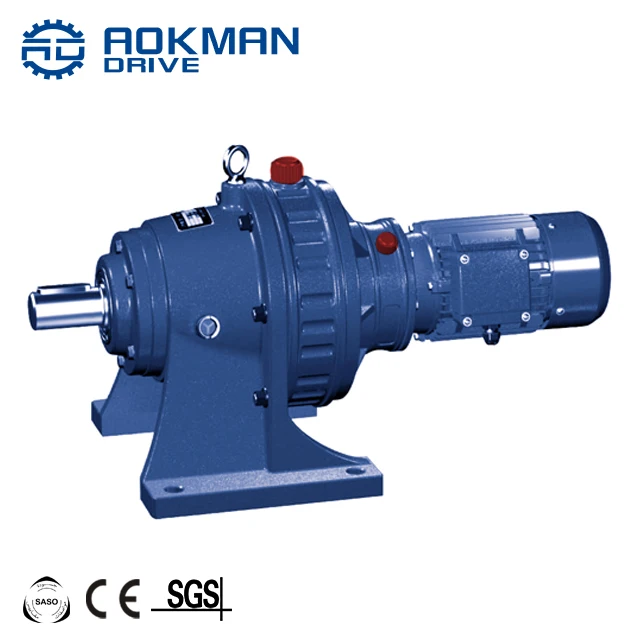 Aokman Solid Shaft Output Cycloidal Pin Gear Reducer for Power Industrial Transmission