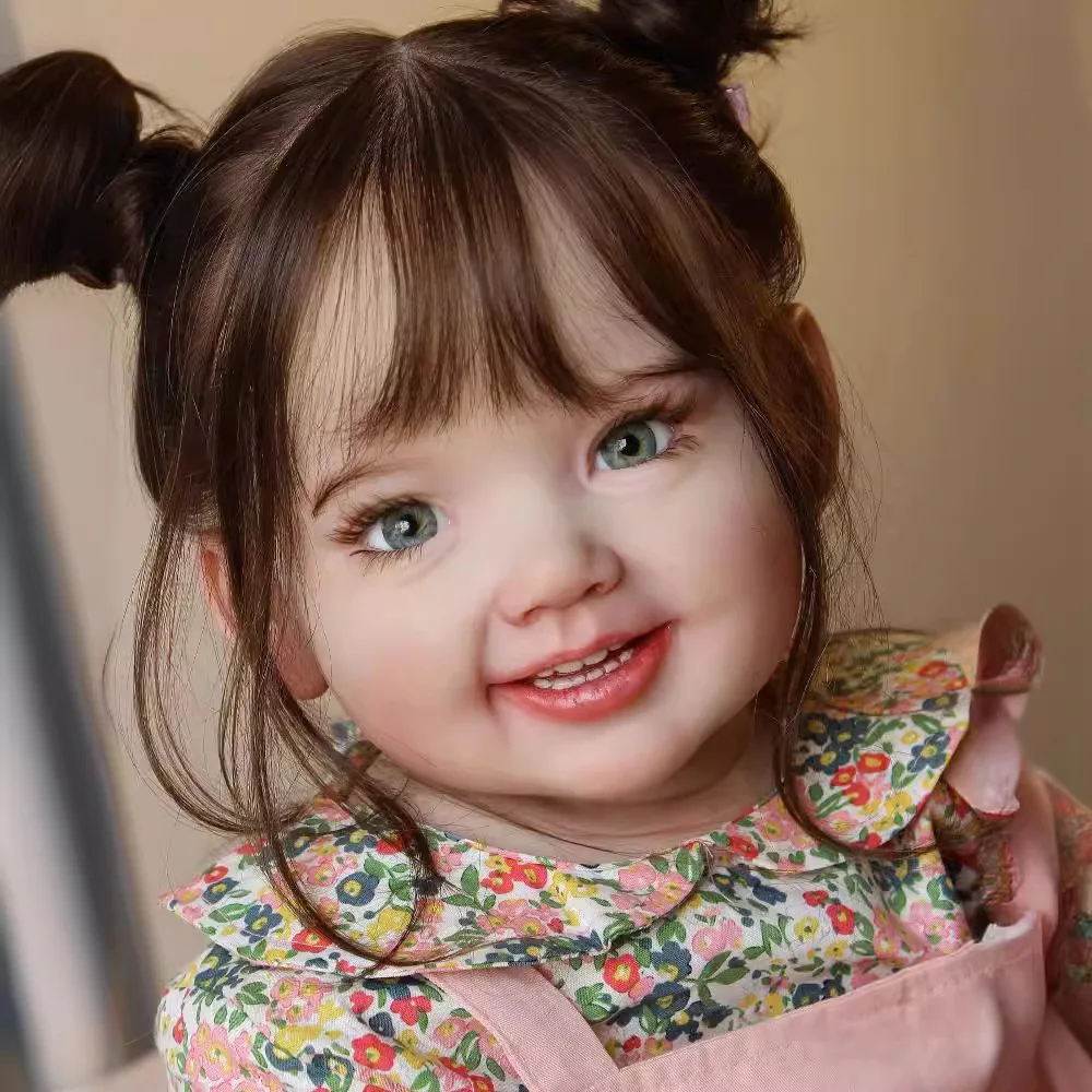 2024 New Product 70cm Full Body Soft Cloth Reborn Baby Girl Smile Doll High Quality Handmade Doll