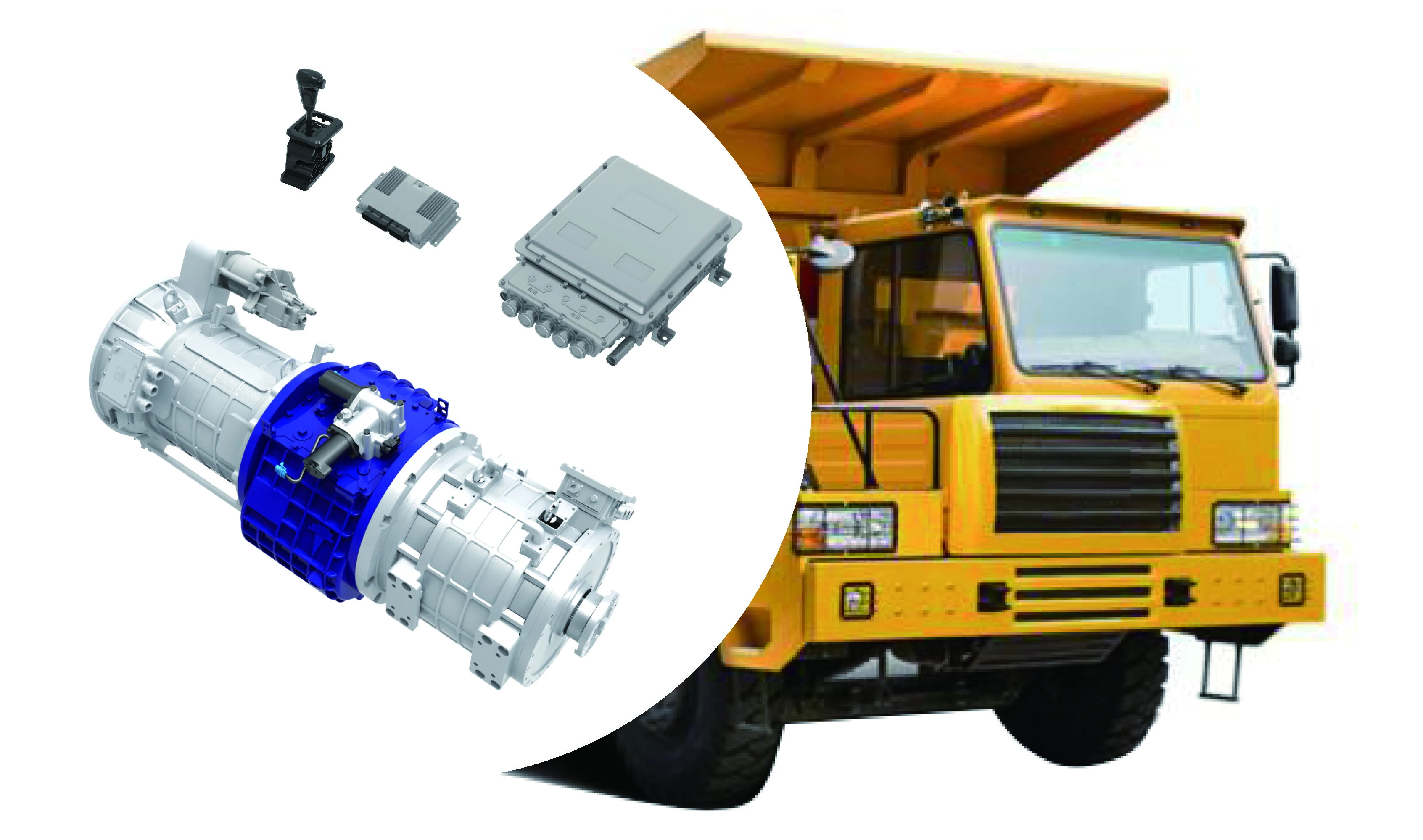 Full Hybrid PHEV Dual motor 170kW+180kW 90-120 tons Hybrid Electric Drive System for Electric Mining Truck or Special Truck