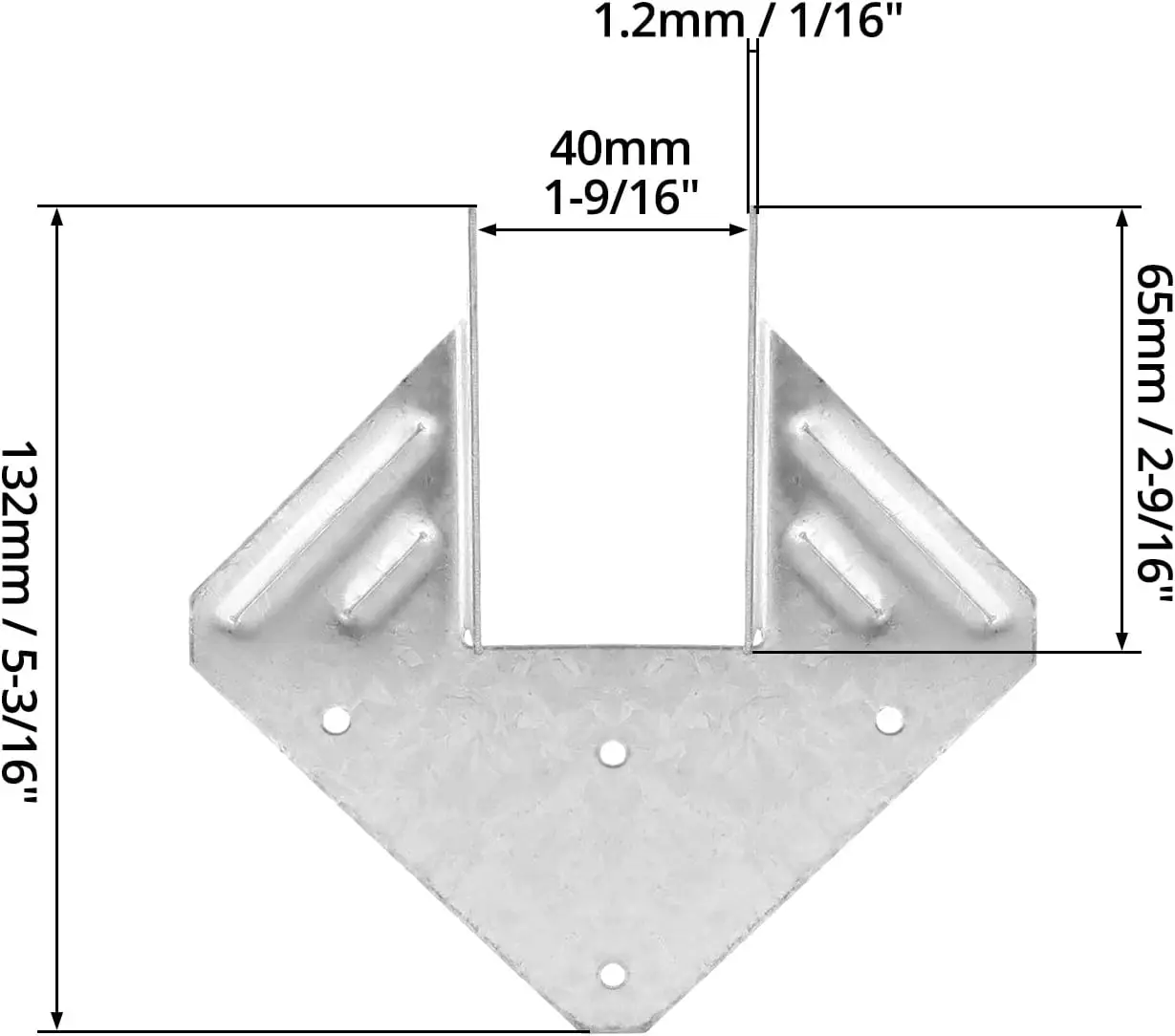 Wood Frame Structural Hardware Metal Connection Fittings Windproof Fasteners Hurricane Ties