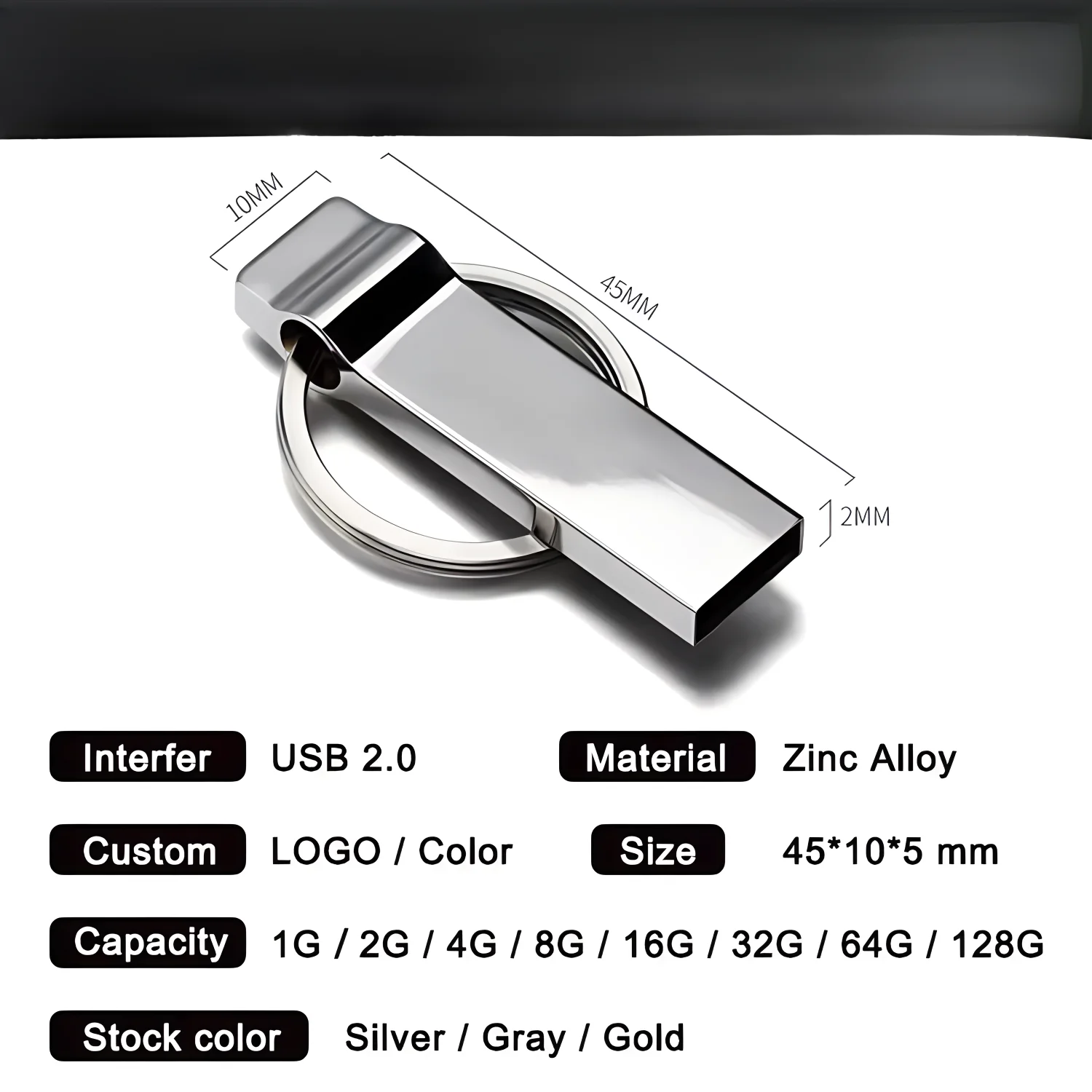 128GB USB驱动器64GB 16GB 8GB USB闪存棒pendrive 256GB Cle USB磁盘存储设备笔式驱动器批发
